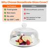 Couvercle anti-éclaboussures en verre borosilicate pour micro-ondes pour aliments, haut sans BPA non toxique sans plastique couvercle pour micro-ondes