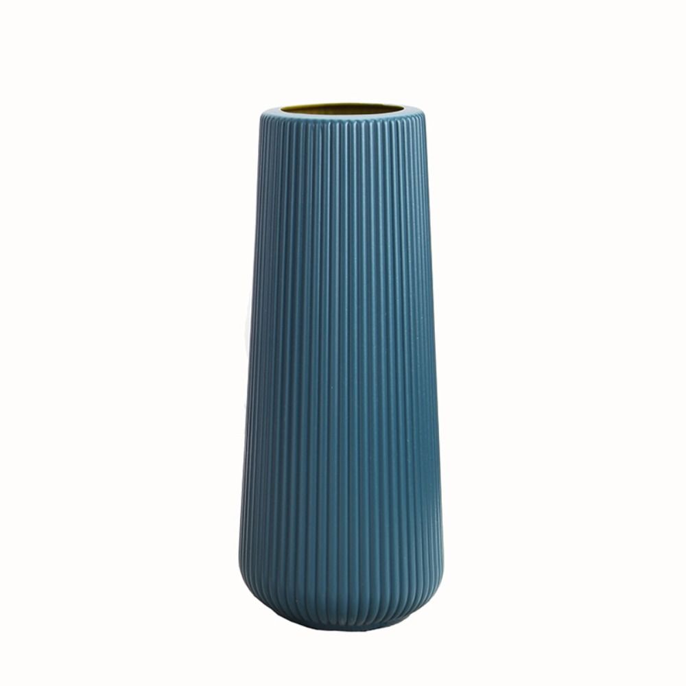 Plastikowy wazon na kwiaty Modny styl nordycki Imitacja ceramicznej doniczki na kwiaty Nowoczesny antypoślizgowy układ kwiatów w salonie
