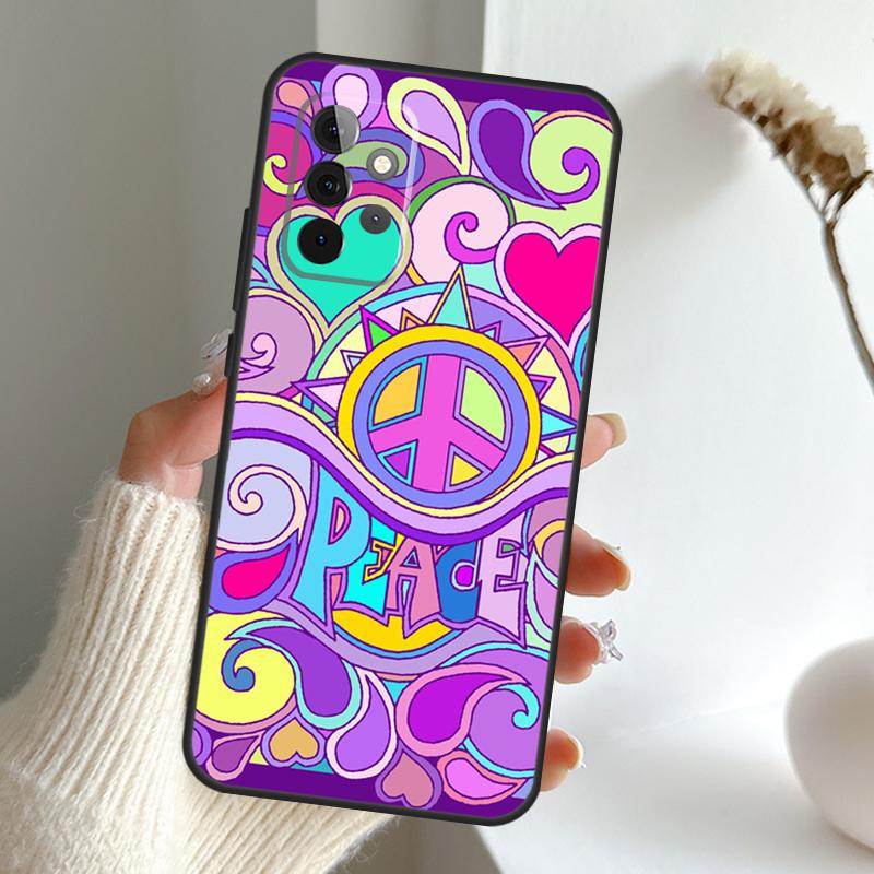 Hippy Hippie Psychedelische Kunst Frieden Hülle Für Samsung Galaxy A52 A32 A12 A16 A26 A36 A56 A15 A35 A55 A34 A54 A13 A33 A53 A17 A06