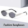 Women'S Fashion New Style Polygonal Sunglasses Metal Frame Glasses Unisex Trendy Photography Uv400 Eye Protection Sunglasses
