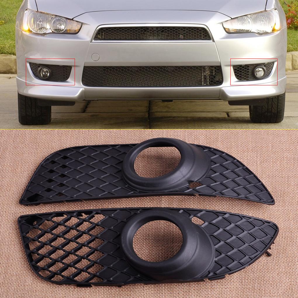 8321A263/8321A264 Left+Right Side 1 Pair Car Fog Light Grille Cover Replacement for Mitsubishi Lancer 08-13