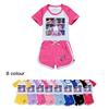 5061 Kids Girls POP Rumi Zoey Mira Print T-shirt Shorts Sport Tracksuit Clothes Set