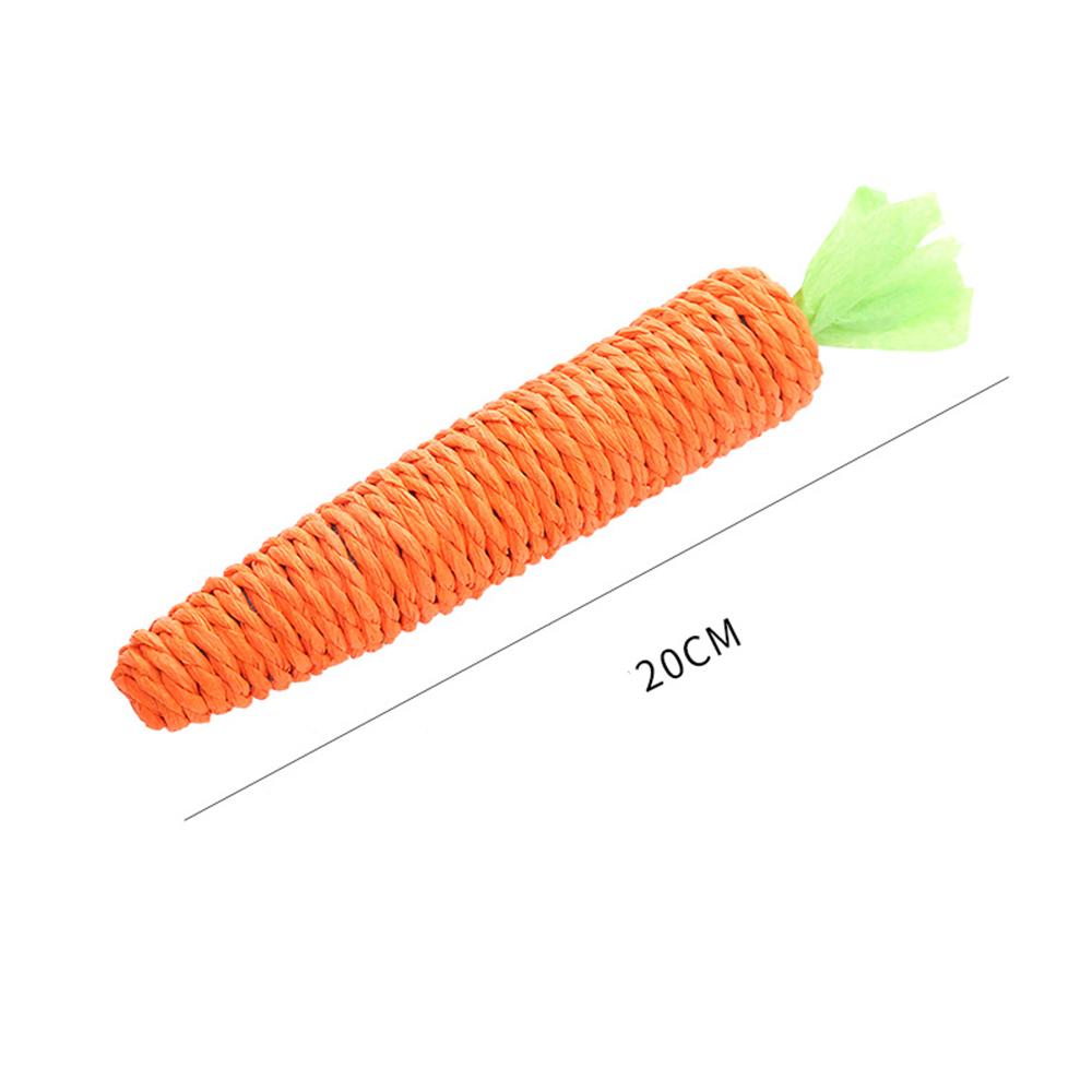 Durable Carrot Design Rope Tug Toy For Medium & Large Pets Dental Chewing Toy