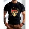 Germany Flag Jerseys T-Shirt For Men German National Emblem 3D Print Tee Loose O-Neck Tops Sports Uniforms Short Sleeve T Shirts