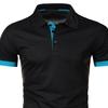 Men Tops Lapel Short Sleeve Casual Loose Fit Regular Style Tops