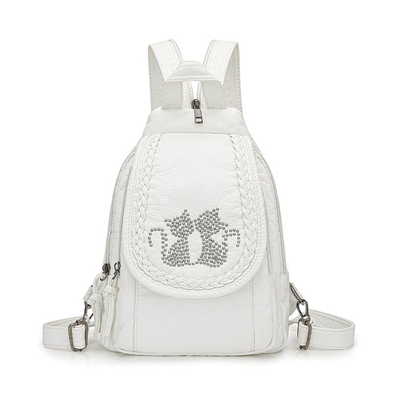 Small Backpack Multi-functional Chest Bag Shoulder Bag PU Soft Backpack Fashion Women's Backpack