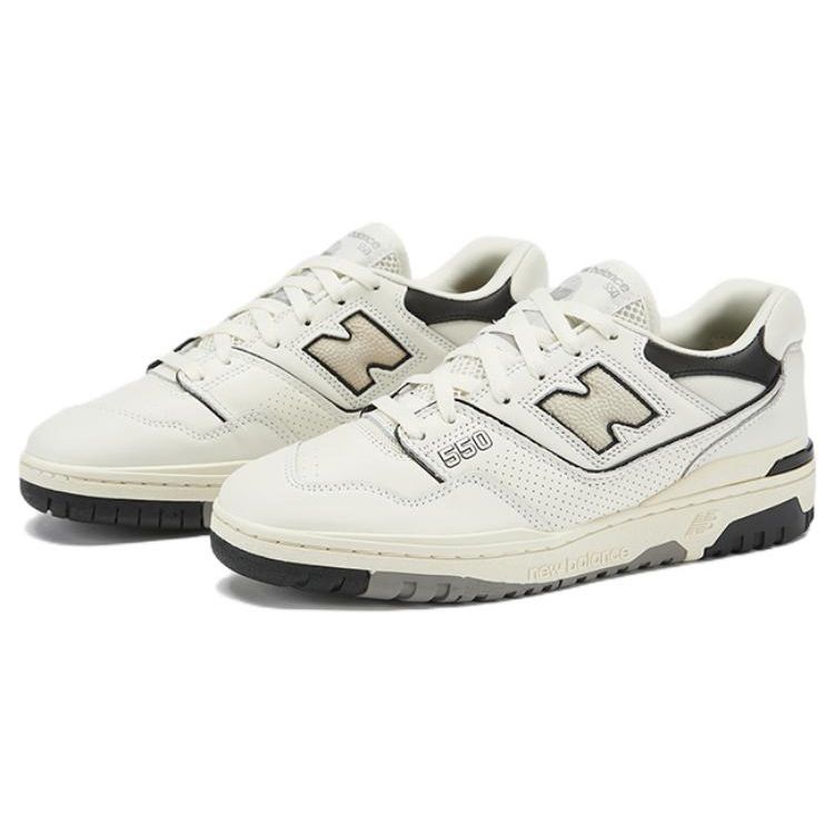 New Balance 550 Sea Salt Unisex Sneakers Creme Schwarz BB550LWT