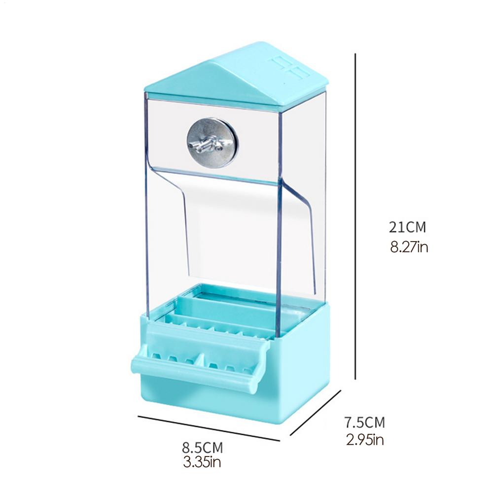 Bird Feeder For Cage Auto Parrot Feeder For Cage Outside Transparent Anti-Splash Birds Food Container For Canary Parakeet