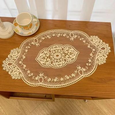 Oyuk İşlemeli Dantel Yemek Matı Vazo Altlığı Yalıtımlı Bardak Altlığı Fotoğraf Arka Plan Kumaşı Ev Kumaşı Komodin Örtüsü Kumaşı