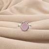 Natural Rose Chalcedony Gemstone 925 Stamped Silver Handcrafted Designer Ring Anniversary Gift RR-85-17