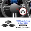 Für Mercedes Benz C-Klasse W206 - Carbonfaser Auto Lenkrad Mittelemblem Panel Dekoration Aufkleber Innenteile