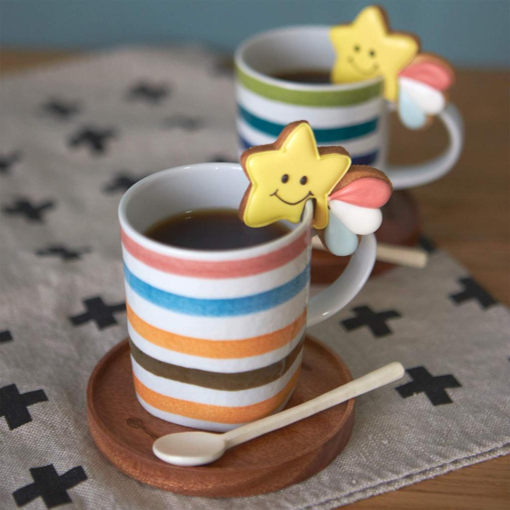 TAMAKI Craft Studio Mug, BlackWhite, Diameter 11.2cm x Depth 7.8cm x Height 8.5cm, 240ml, T-922286
