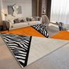 Geometrische Orange Große Teppiche für Wohnzimmer Leichter Luxus Zuhause Sofa Weicher Teppich 200x300 Dekoration Schlafzimmer Kinder Rutschfeste Matte