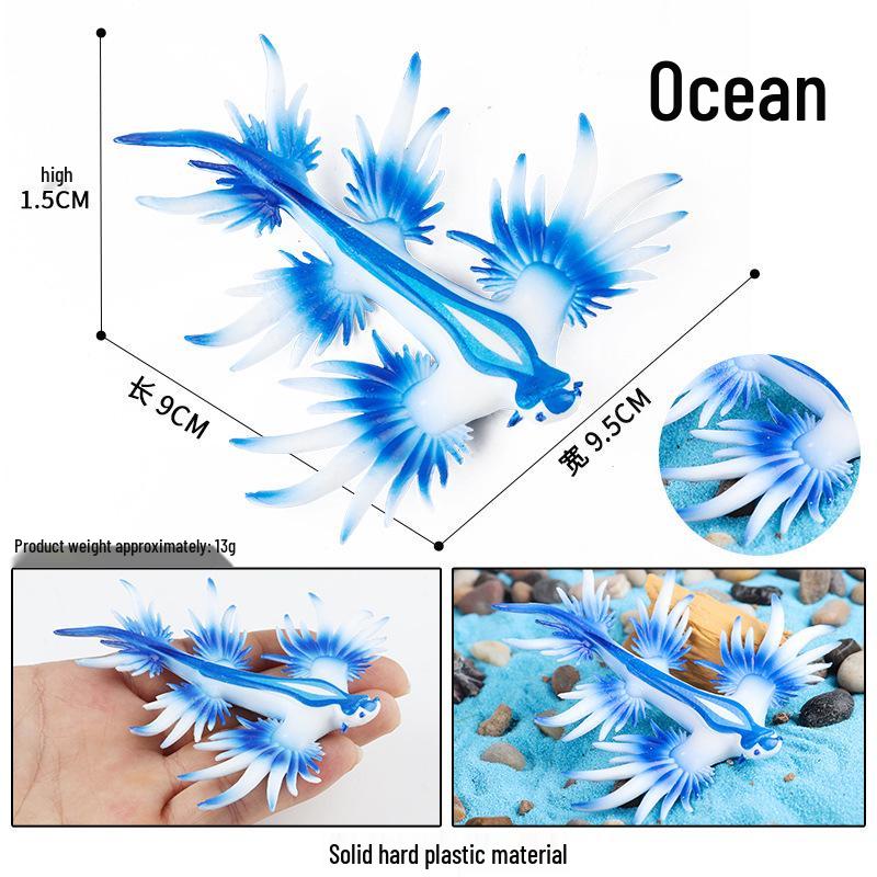 Ocean Crab Simulation Toy Set: Includes Hermit, Swimming, and Three-Spot Plastic Models