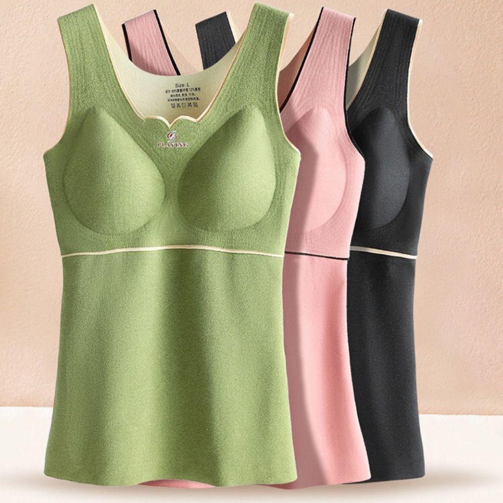 Comfortable Breathable Thin Warm Heating Seamless Slim Waistcoat Women 's Underwear Thermal Camisoles Dralon Vest