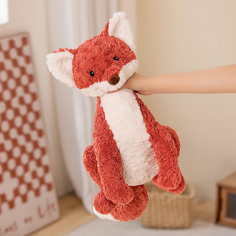 Niedliche Fuchs-Puppe Plüschtier Geburtstagsgeschenk für Kinder und Mädchen Beruhigende Schlafpuppe
