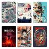 Attack on Titan Shinzou wo Sasageyo Titanenleger finale Erwin en Levi Metalen Plaat Club Decoratie Ontwerp Blikken Bord Poster