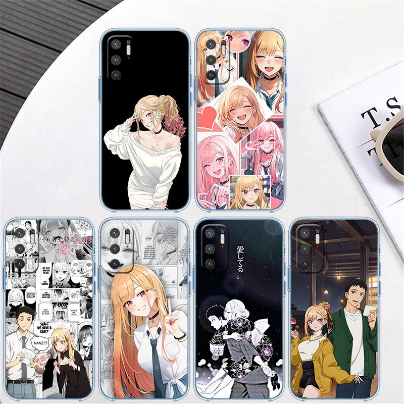 RP45 M-Marin K-Kitagawa Transparent Phone Case for Motorola Moto G7 G8 G9 G84 G85 G73 G24 G15 Z2 Play Power Plus