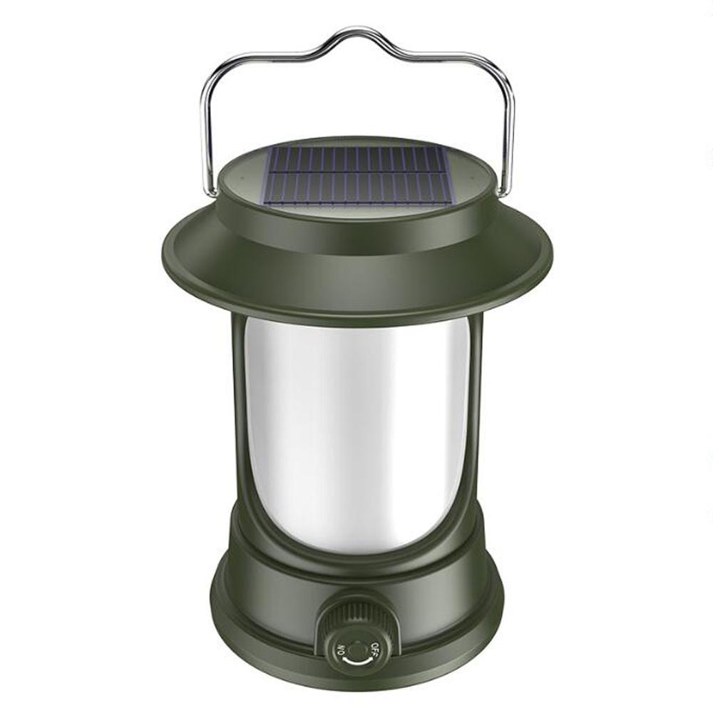 Solar Camping Light Portable LED Tent Lamp Rechargeable Campsite Lantern Waterproof Support