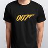 James Bond 007 Printed 100% Cotton T-shirt Mens Tees Top In All Sizes Black