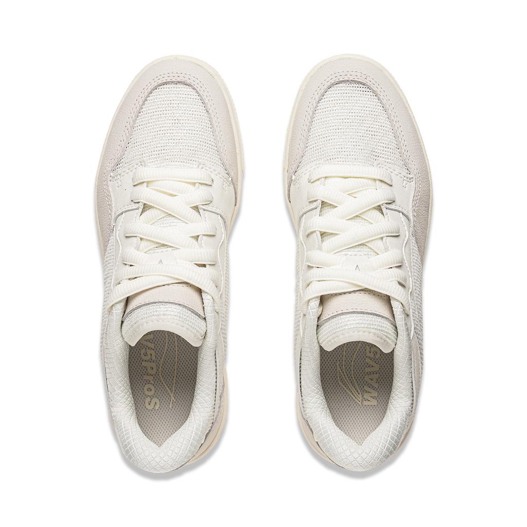 Li Ning Cushioning, Wear Resistant Low Top Skateboard Shoes Women's Ecru AEPU062-1