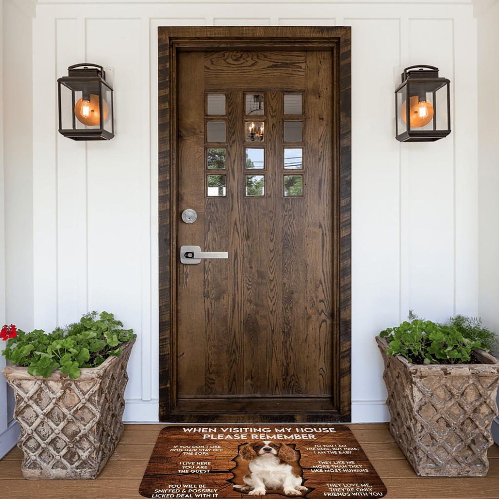 Cavalier King Charles Spaniel Doormat Non-Slip Entrance Kitchen Bath Floor Door Mats Living Room Rug Carpet Footpad