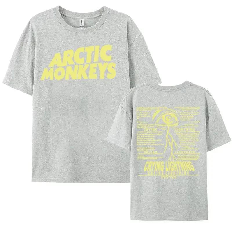 Rock Arctic Monkeys Crying Lightning Tişörtler Erkek Kadın Giyim Moda Hip Hop Tişört Erkek Günlük Pamuk Kısa Kollu Tişört