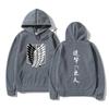Atak Tytanów Mody unisex Bluzy Bluzy Japońskie Anime Bluza Z Kapturem Swetry Topy Shingeki No Kyojin Uniseks Ubrania Z Kapturem