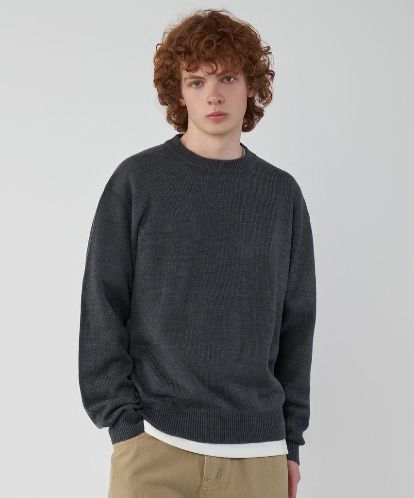 UNTAPPED STUDIO [2Pack] Oversized Hacci Round Knit 6 Colors (Type B)