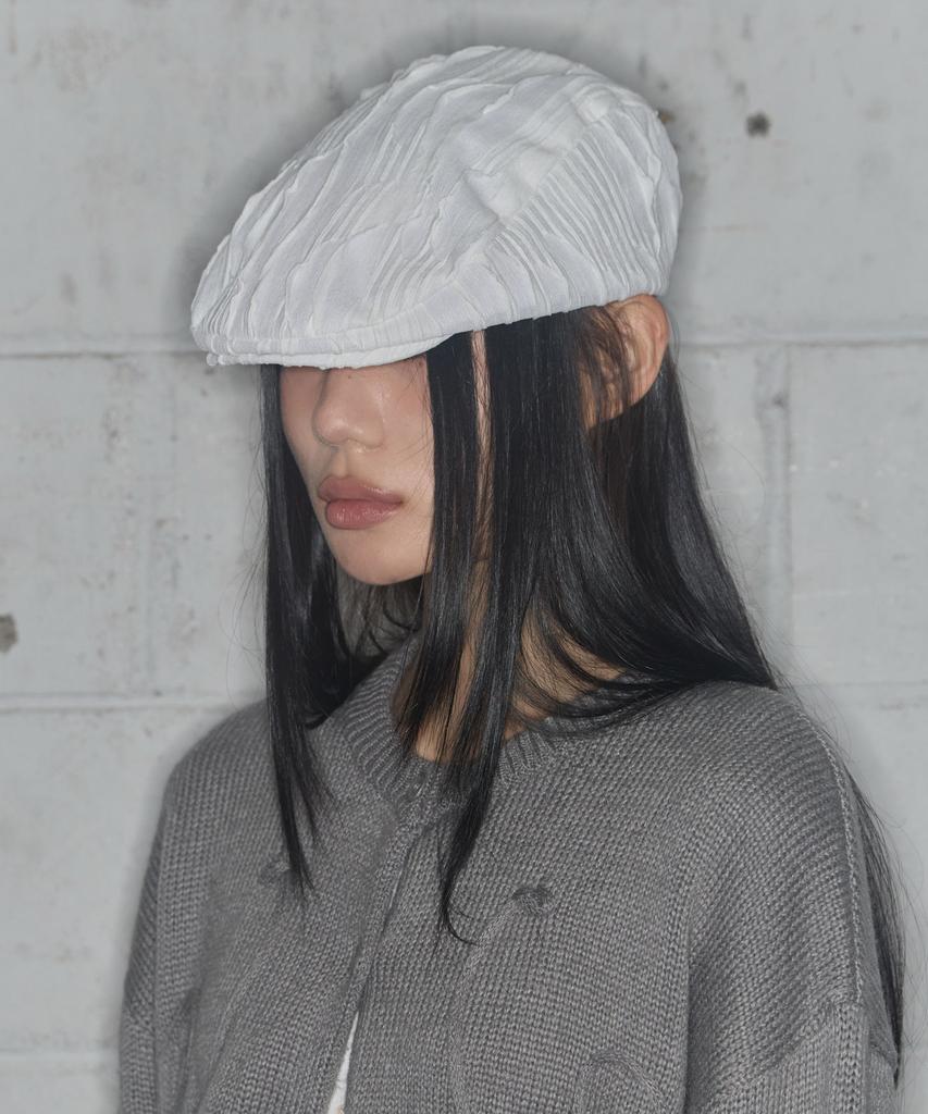 FANCY CLUB Lace Banding Hunting Cap (White) F25Qe996