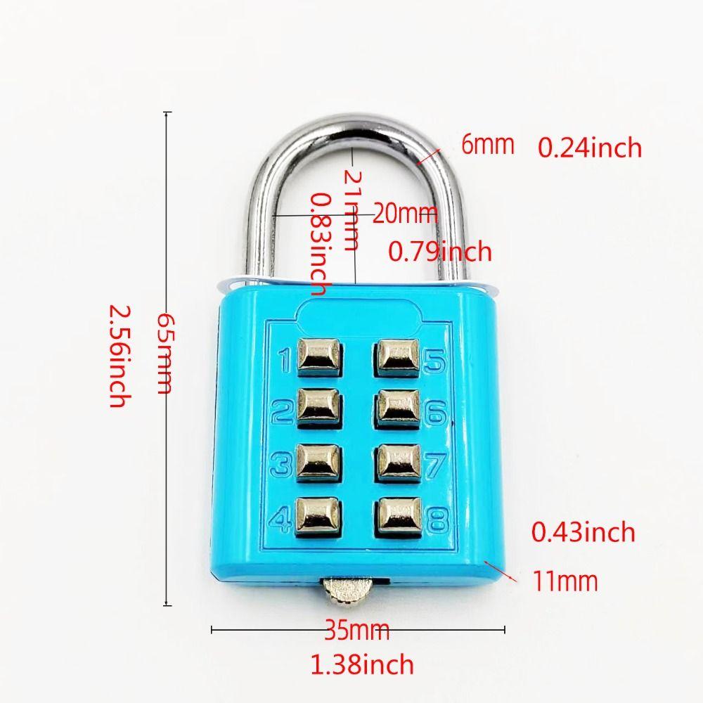 Smart Lock Combination Padlock 8 Digits Luggage Lock Travel Accessories Number Lock  Suitcase