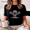 Lacrosse Drip Ice Cream Graphic Tee, Lax Helmet Sticks Sport Player Shirt