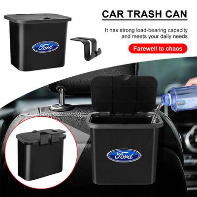 1Pcs Car Seat Back Hanging Trash Can Storage Case Rear Row Organizer For Ford Focus Mondeo MK1 MK2 Fiesta ST Line Kugo Transit Escape Fusion Explorer
