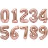 40in Large Golden Foil Number 0-9 Balloons for Wedding Birthday Party Decor