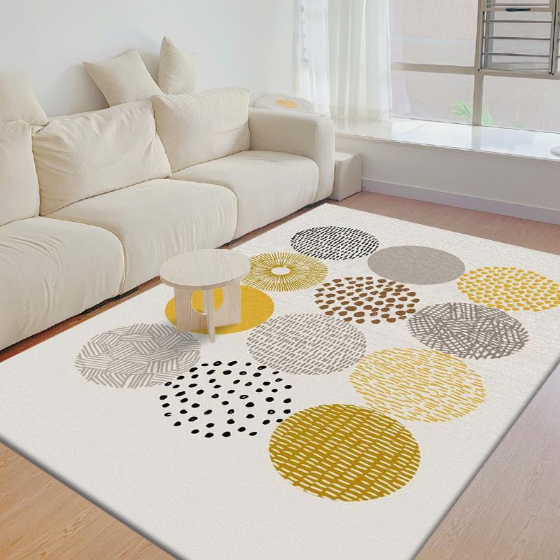 Nordic Abstract Living Room Carpet Coffee Table Mats Bedroom Large Area Rug Kitchen Non-slip Stain-resistant Rugs