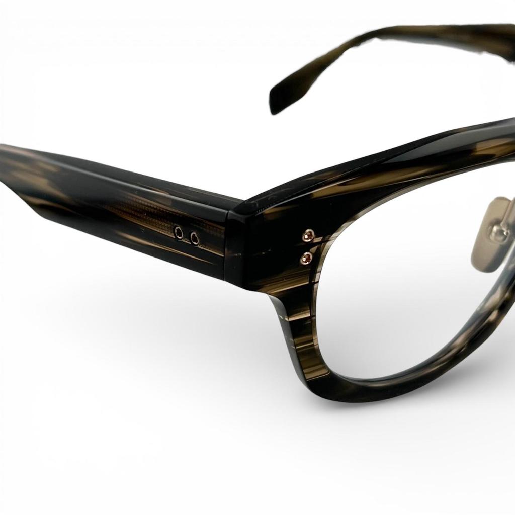Ausgezeichnete DITA Brille RADIHACKER brauner Marmor Damen DTX726 Gebraucht
