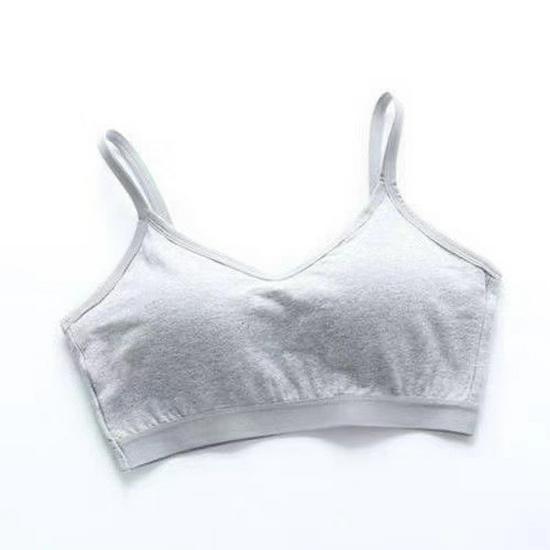 Wire-Free Pure Cotton Camisole with Chest Pad: Beautiful Back, Shockproof Fitness Yoga Bra