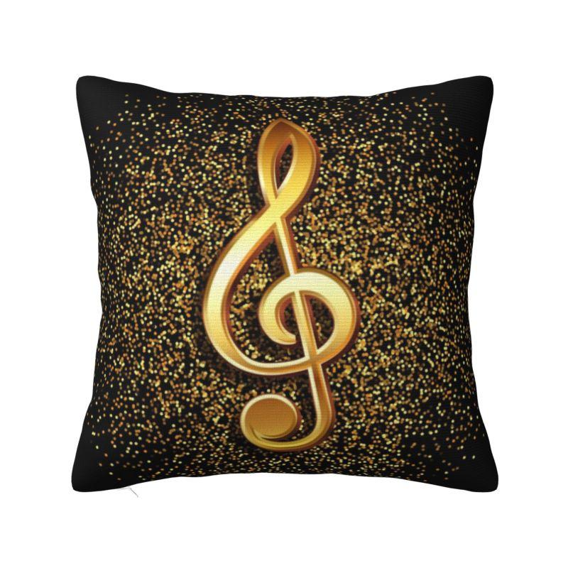 Nordic Music Festival Musical Note Cushion Cover 40*40 Cm Polyester Throw Pillow Case Home Decor Sofa Chair Pillowslip