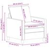 Sofa Set 2 Pcs Cream Fabric