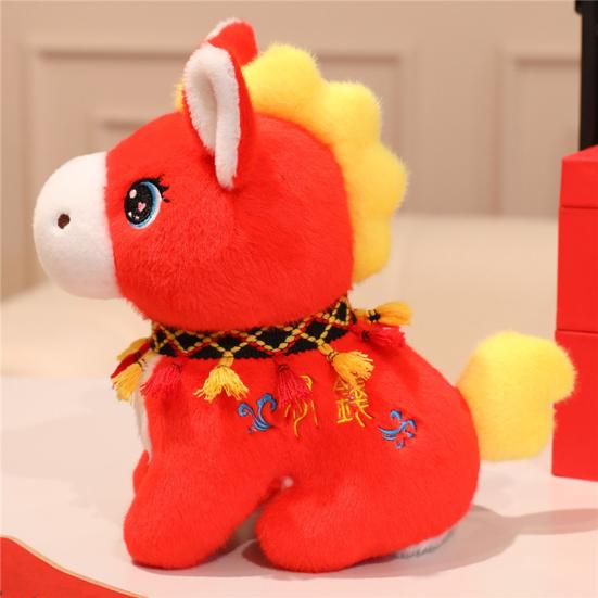 Horse Plush Doll 2026 Year of The Horse Mascot Lucky Chinese Zodiac Pony Stuffed Toy Spring Festival Gift