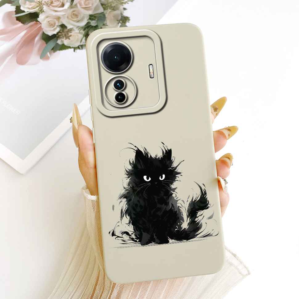 For vivo S15e 5G V2190A Case Colorful Painted Flowers Silicone Cover For Vivo S15e VIVO S15E 5G 6.44" Full Protection Bumper