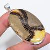 Septerian Stone Gemstone Handmade 925 Sterling Silver Jewelry Pendant 2.68" SU-9980