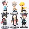 Anime 6 pezzi/set Figura Demon Slayer Kimetsu No Yaiba PVC Q Posket Kamado Tanjirou Kamado Nezuko Agatsuma Giocattoli per Bambini Regalo Disponibile
