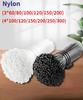 3M 4M 50/PCS Self-locking Plastic Nylon Cable Ties Black White Cable Ties Grommets Cable Ties Zip Ties