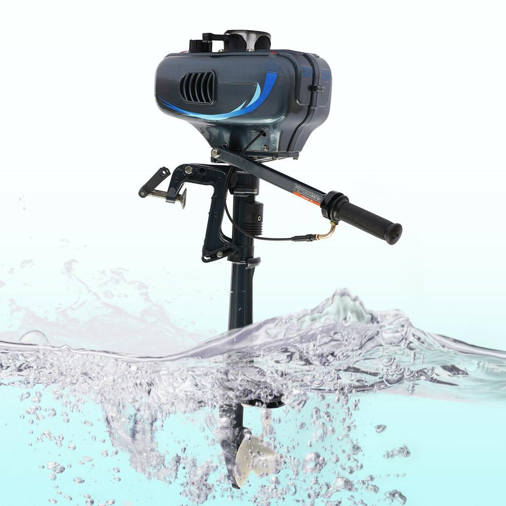 5000RPM Hand-start Motor Suspended Propeller Thruster 2 Stroke 3.5HP Outboard Motor Strong Power Marine Engine