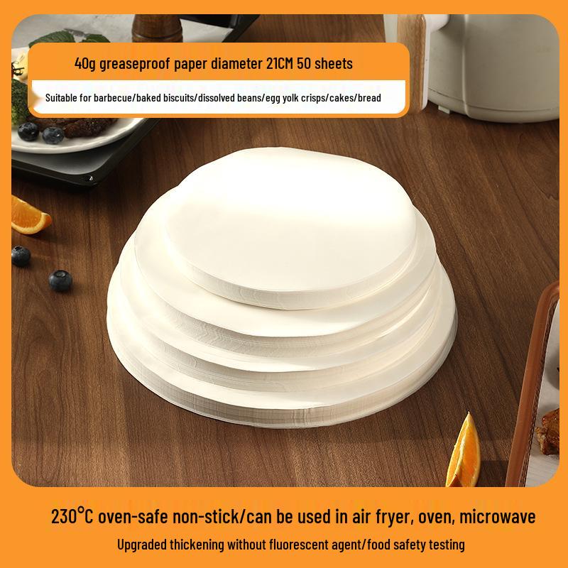 Round BBQ Silicone Oil-Absorbing Liner for Grills & Air Fryers