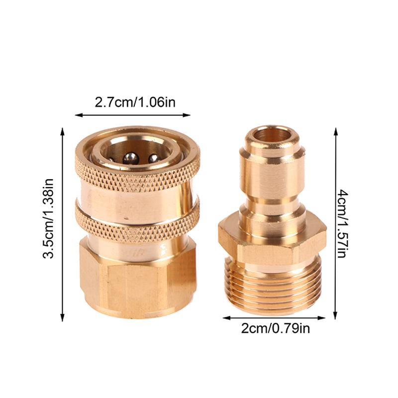 3/8 M22 Adapter For High Pressure Wash Machine Water Outlet Set Quick Connect Kits For M22 High Pressure Washer Pipe