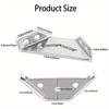 Heavy-Duty Stainless Steel 90° Corner Brackets with Easy Installation for Furniture Support
