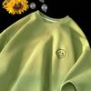 T-shirt taglie forti T-shirt estiva comoda e ampia da donna T-shirt casual con centinaia di ricami sportivi