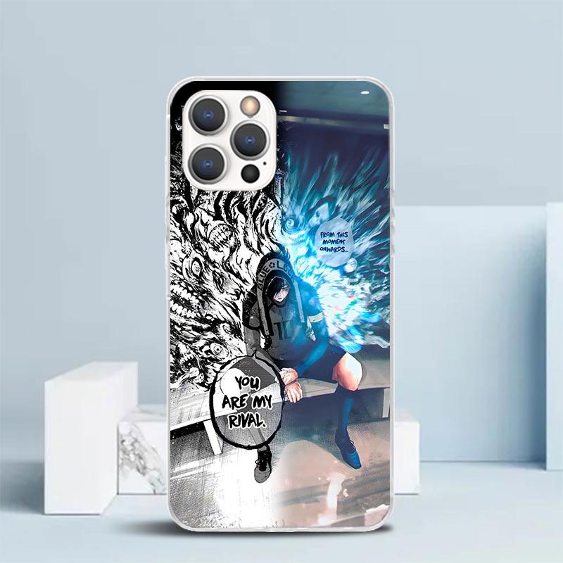 Blue Lock Football Anime Handyhülle Für IPhone 16 17 Air 16E 15 14 Plus 13 Mini 12 11 Pro Max 7 8 + SE 2020 Weiche TPU Rückseite